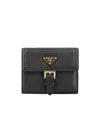 Prada Logo Wallet In Blue