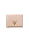Prada Logo Wallet In Neutral