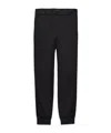 Prada Logo Wool Casual Pants In Black