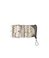 Prada Ayers Leather Wrist Strap In Stone Grey