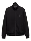 Prada Technical Cotton Blouson Jacket In Animal Print