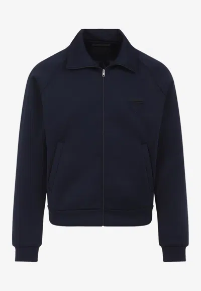 PRADA LOGO ZIP-UP JACKET
