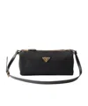 Prada Bowling Shouder Bag In Black
