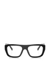 Prada Logo-detail Glasses In Black