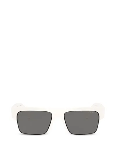 PRADA LOGO-DETAIL RECTANGLE-FRAME SUNGLASSES