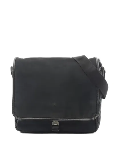 Pre-owned Prada Logo-detail Shoulder Bag In Black