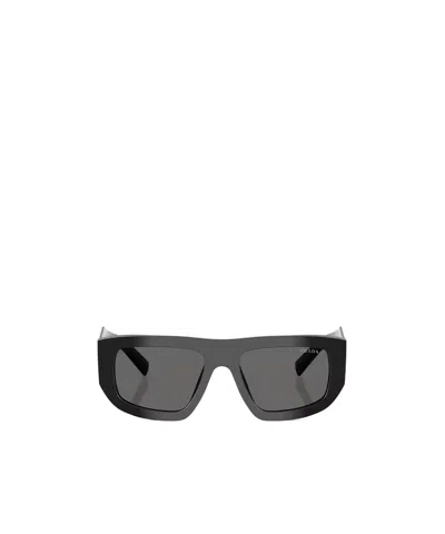 Prada Logo-detail Sunglasses In Burgundy