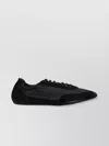 Prada Collapse Re-nylon And Suede Elasticized Sneakers In Green