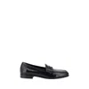 Prada Crinkle-effect Leather Logoed Loafers