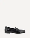 Prada Crinkle-effect Leather Logoed Loafers