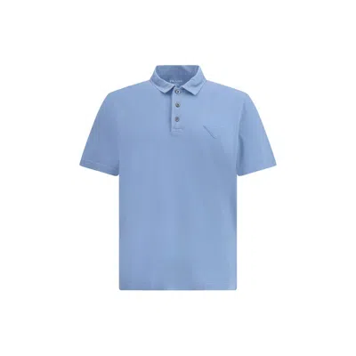 PRADA LOGOED POLO SHIRT