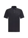 Prada Charcoal Piquet Polo Shirt