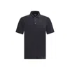 Prada Charcoal Piquet Polo Shirt In Gray