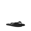 Prada Mini Brushed Leather Flip-flops For Summer Style In Black