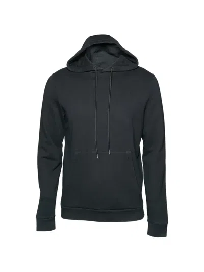 Pre-owned Prada Logo-patch Hoodie In Black