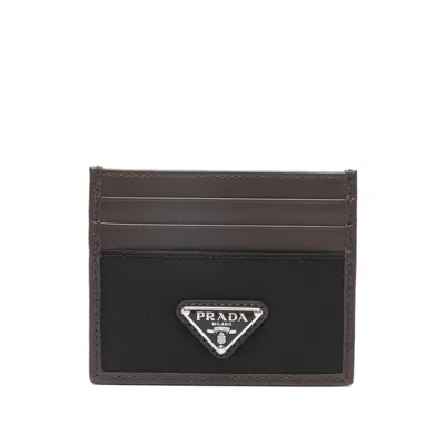 Prada Logo-plaque Card Holder In Multi