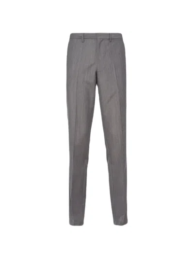 Prada Massgeschneiderte Hose Aus Wolle Und Mohair In Grey