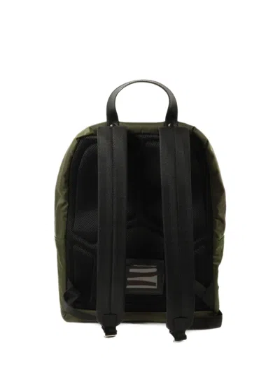 Pre-owned Prada Logo-plaque Zip-fastening Backpack In Green