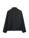 Prada Jacket Long Sleeves Point Collar Elasticated Hem In Black