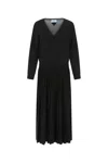 Prada Versatile Wool Blend Dress In Black