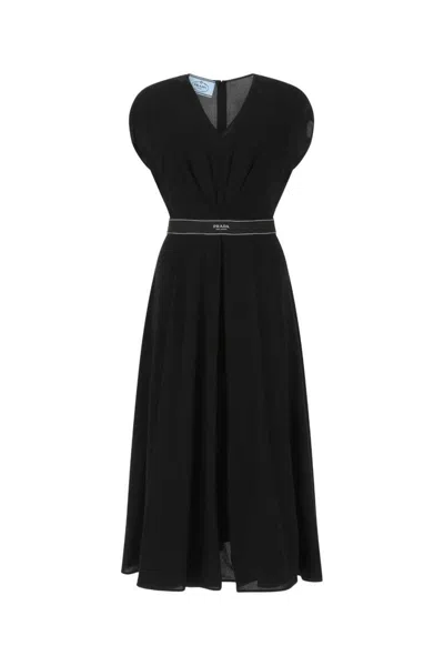 Prada Long Dresses. In Black