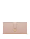 Prada Long Logo Wallet In Pink
