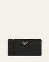 Prada Long Saffiano Wallet In 黑色