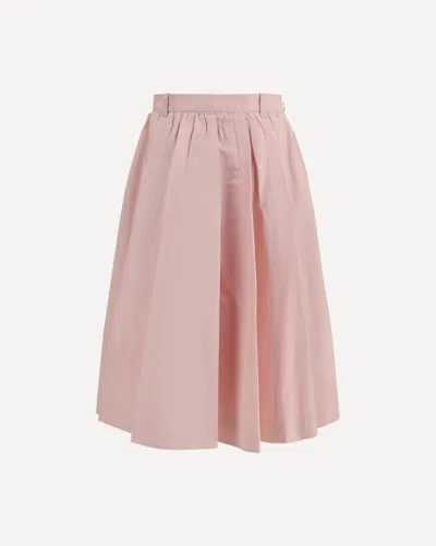 Prada Long Silk Skirt In Pink