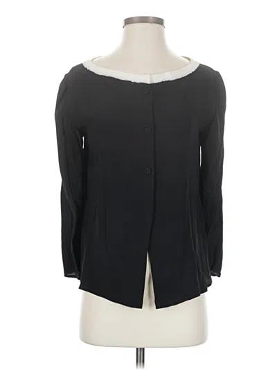 Pre-owned Prada Long Sleeve Blouse In Black