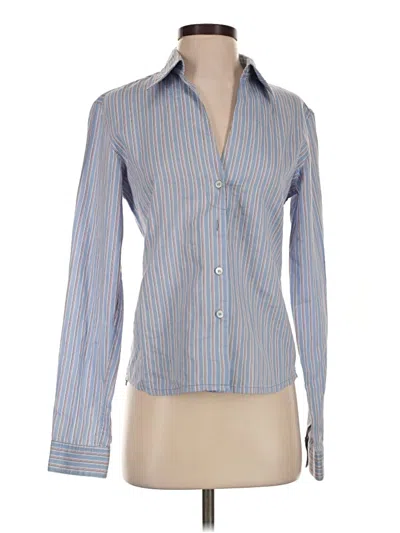 Pre-owned Prada Long Sleeve Blouse In Blue