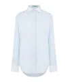 Prada Long Sleeve Blouse In Blue