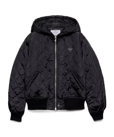 Prada Long Sleeve Casual Jacket In Black