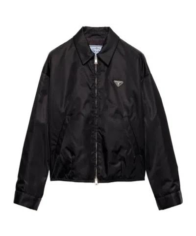 Prada Long Sleeve Casual Jacket In Black