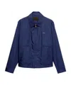 Prada Mens Blue Technical Cotton-blend Blouson Jacket In Blue