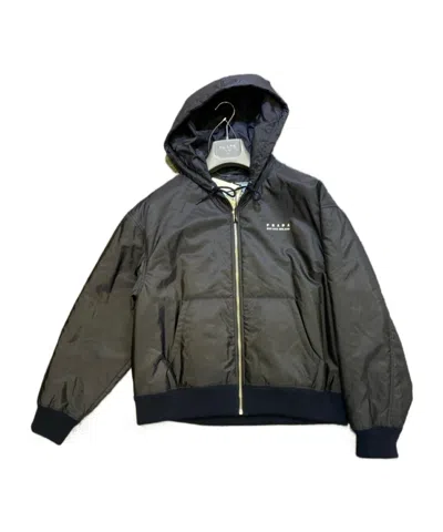 Prada Long Sleeve Cotton Coat In Green