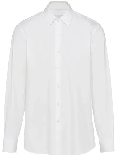PRADA LONG-SLEEVE COTTON SHIRT