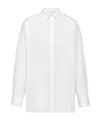Prada Long-sleeve Cotton Shirt In White