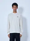Prada Long-sleeved Cotton T-shirt In Neutral