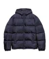 Prada Long Sleeve Down Jacket In Blue