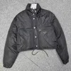 Prada Long Sleeve Down Jacket In Black