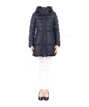 Prada Long Sleeve Down Jacket In Navy