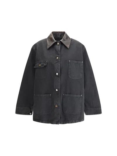 Prada Long Sleeve Jacket In Black