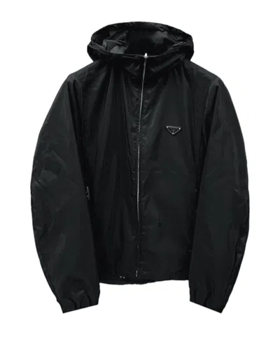 Prada Long Sleeve Jacket In Black