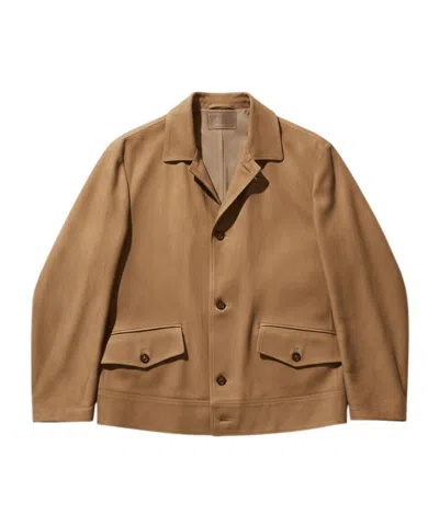 Prada Long Sleeve Jacket In Brown
