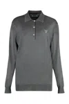 Prada Women's Long Sleeve Knit Polo Shirt