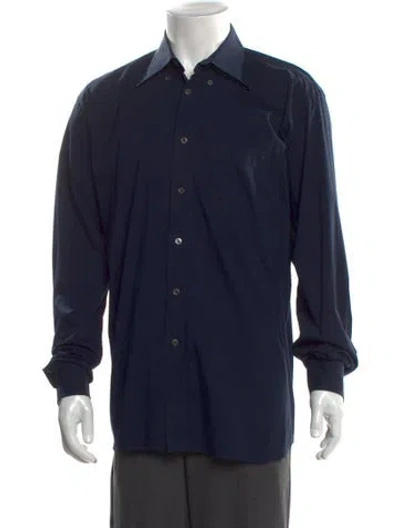 Pre-owned Prada Long Sleeve Shirt In Blue