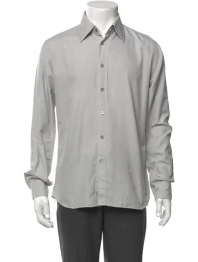 Pre-owned Prada Long Sleeve Shirt In Gray