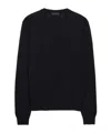 Prada Blue Cashmere Sweater In Black