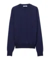 Prada Long Sleeve Sweater In Blue