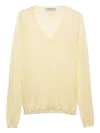 Prada Long-sleeve Sweater In Neutral